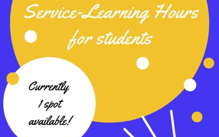 Service-Learning Hours Flyer