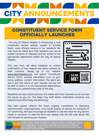 Constituent Service Form